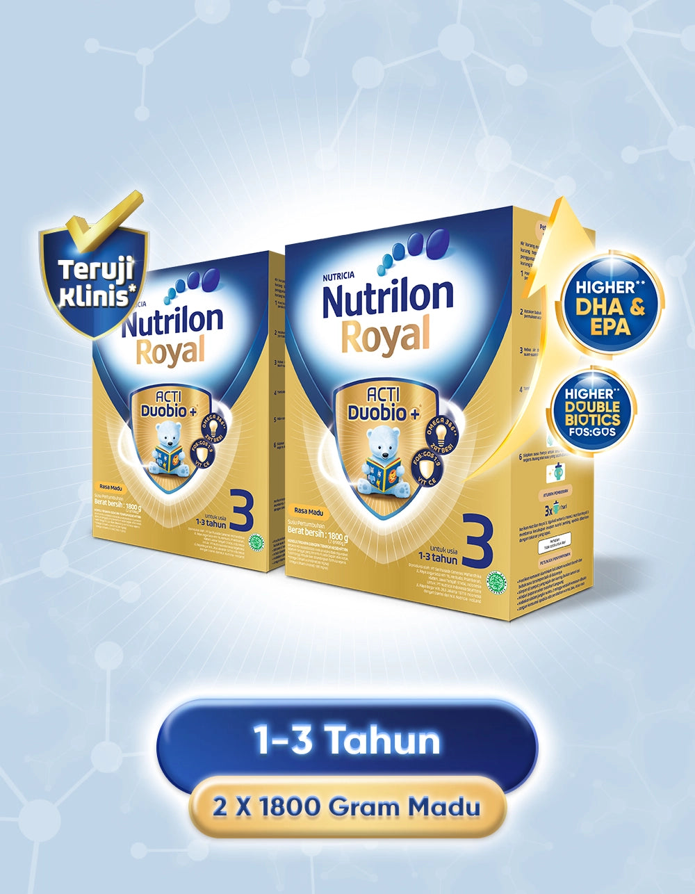 Nutrilon Royal 3 Madu 1800g x 2Pcs