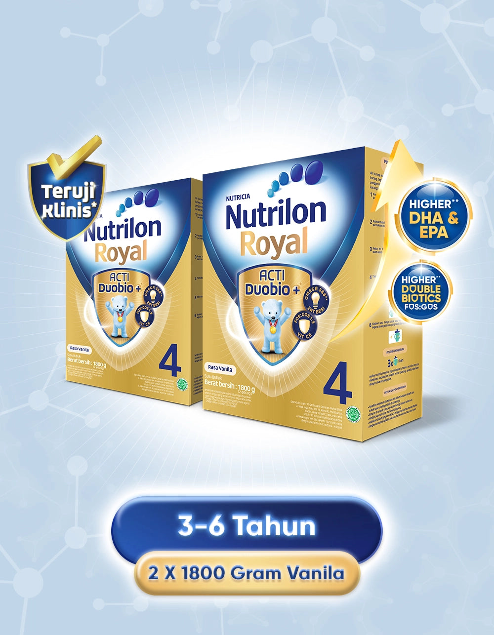 Nutrilon Royal 4 Vanilla 1800g x 2Pcs